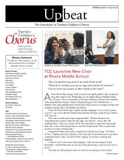 2016 Newsletter - Spring