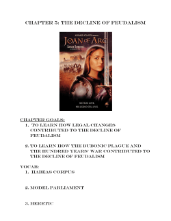 chapter 5: the decline of feudalism