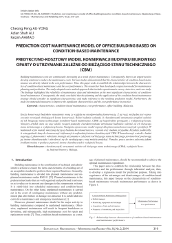 prediction cost maintenance model of office building based on