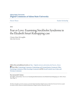 Fear or Love: Examining Stockholm Syndrome in the