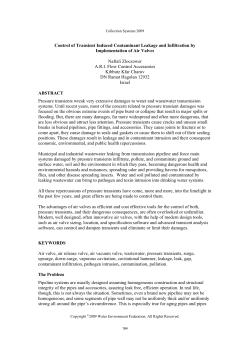 Control of Transient Induced Contaminant Leakage and Infiltration