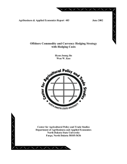 Offshore Commodity and Currency Hedging Strategy