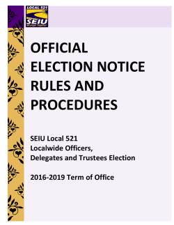 Election Rules Booklet