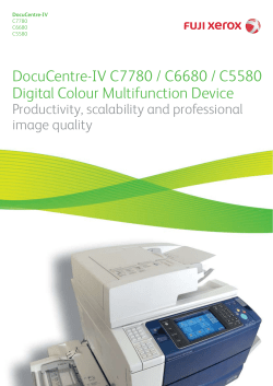 DocuCentre-IV C7780 / C6680 / C5580 Digital Colour