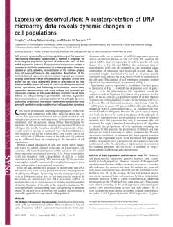 Expression deconvolution: A reinterpretation of