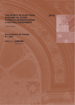 The effect of electoral systems on voter turnout