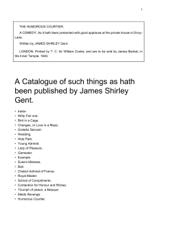 print PDF - Shakespeare His Contemporaries