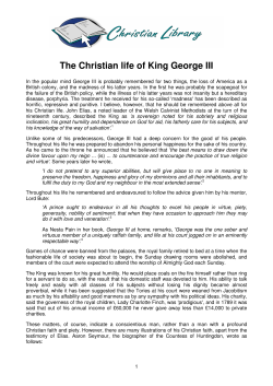The Christian life of King George III