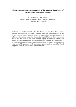 Quantum molecular dynamics study of the ammonia inversion