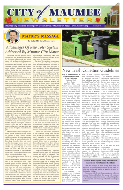 newsletter - City of Maumee