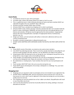 Event Rules The Race Shopping Cart