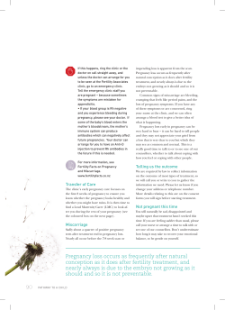 Pregnancy loss occurs as frequently after natural conception as it