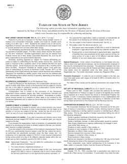 Taxes of the State of New Jersey