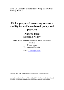 Fit for purpose - King`s College London