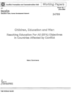 Children, education and war