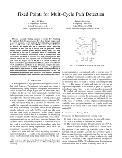 Fixed Points for Multi-Cycle Path Detection