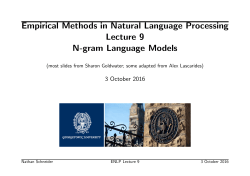 N-gram language models