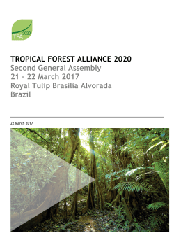 TFA 2020 General Assembly Full Programme