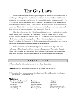 The Gas Laws