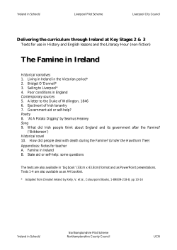 The Famine in Ireland