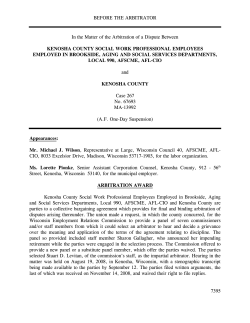 Kenosha County, WERC MA-13992 ( Levitan, 2/5/09 )