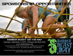 sponsorship opportunities