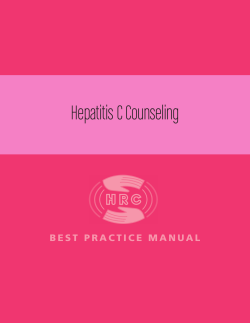 Hepatitis C Counseling - Harm Reduction Coalition