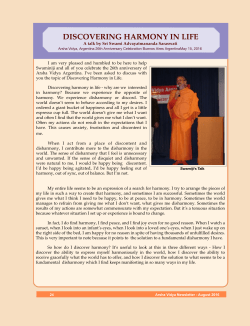 discovering harmony in life