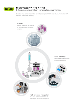 Multivapor&trade; P-6 / P-12 Efficient evaporation for multiple samples
