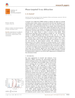 Phase-targeted X-ray diffraction