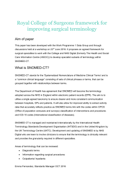 Royal College of Surgeons framework for improving surgical
