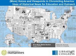 (More) Voices and Viewpoints in Chronicling America