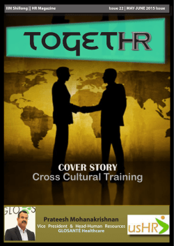 Cross Cultural Training