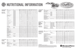 nutritional information