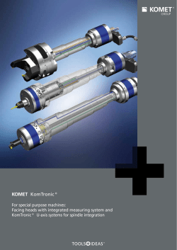 KOMET KomTronic® for special purpose machines: Facing heads
