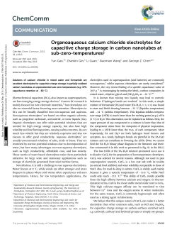 Organoaqueous calcium chloride electrolytes for