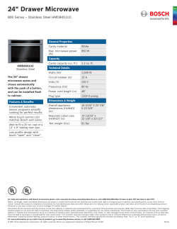 24" Drawer Microwave