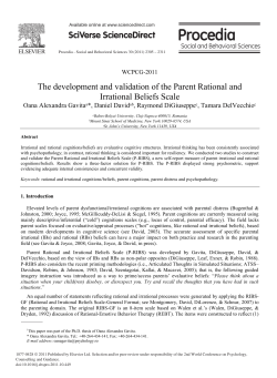 The development and validation of the Parent Rational and Irrational