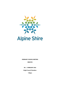ORDINARY COUNCIL MEETING MINUTES M1