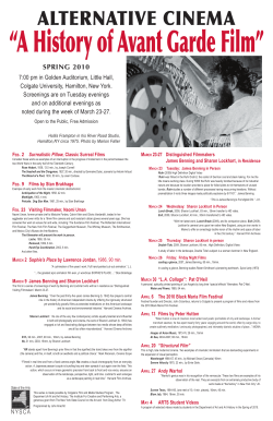 alternative cinema - Colgate University