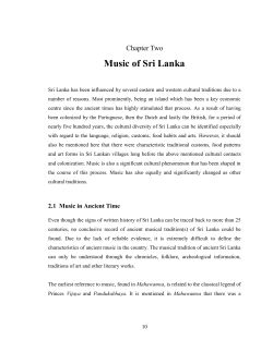 Music of Sri Lanka