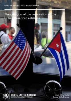 The question of the restoration of the Cuban-American