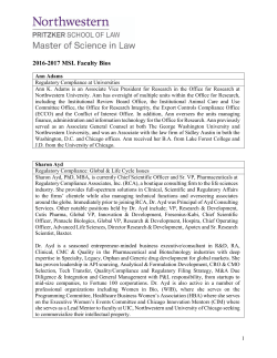 Faculty Bios - Northwestern Law