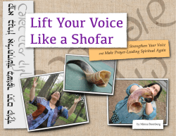 Lift Your Voice Like a Shofar