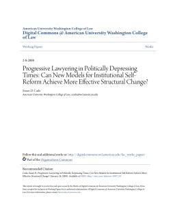 Can New Models for Institutional Self