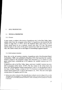SOIL PROPERTIES 3.1 PHYSICAL PROPERTIES 3.1.1 Texture A
