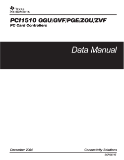 PCI1510 GGU/GVF/PGE/RGVF/RZVF/ZGU/ZVF