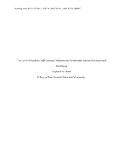 Sample 3 - College of Saint Benedict