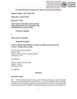 1 IN THE COURT OF APPEALS OF THE STATE OF NEW MEXICO