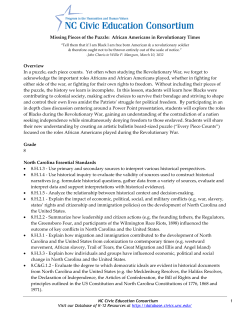 African Americans in Revolutionary Times - Database of K